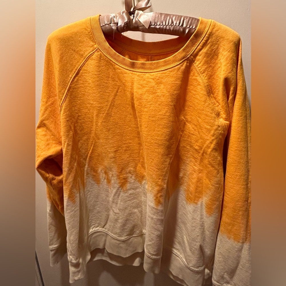 Athleta Sundown Dip dye Sweatshirt XL